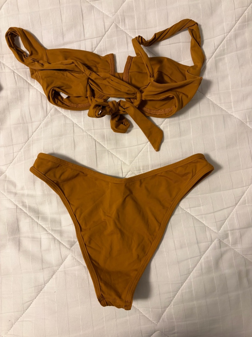 l*space Mustard Brown Two-Piece Bikini Set - Picture 2 of 3